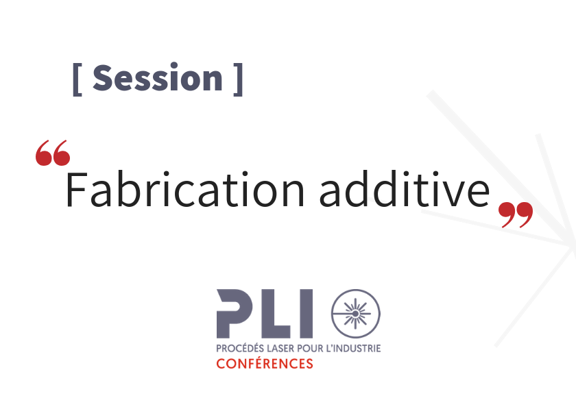 Additive manufacturing session – PLI Conference 2019