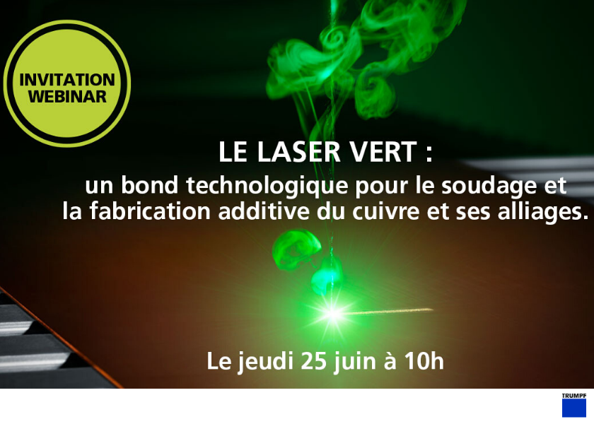 Webinar TRUMPF : Le laser vert