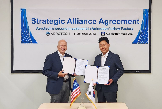 Aerotech investit dans un site de production en Corée du Sud